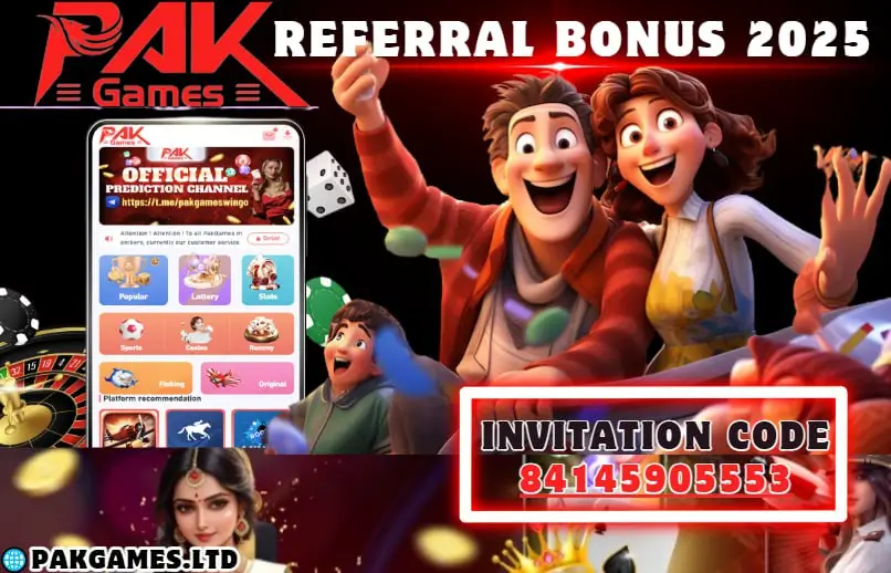 Pak Games Referral Bonus